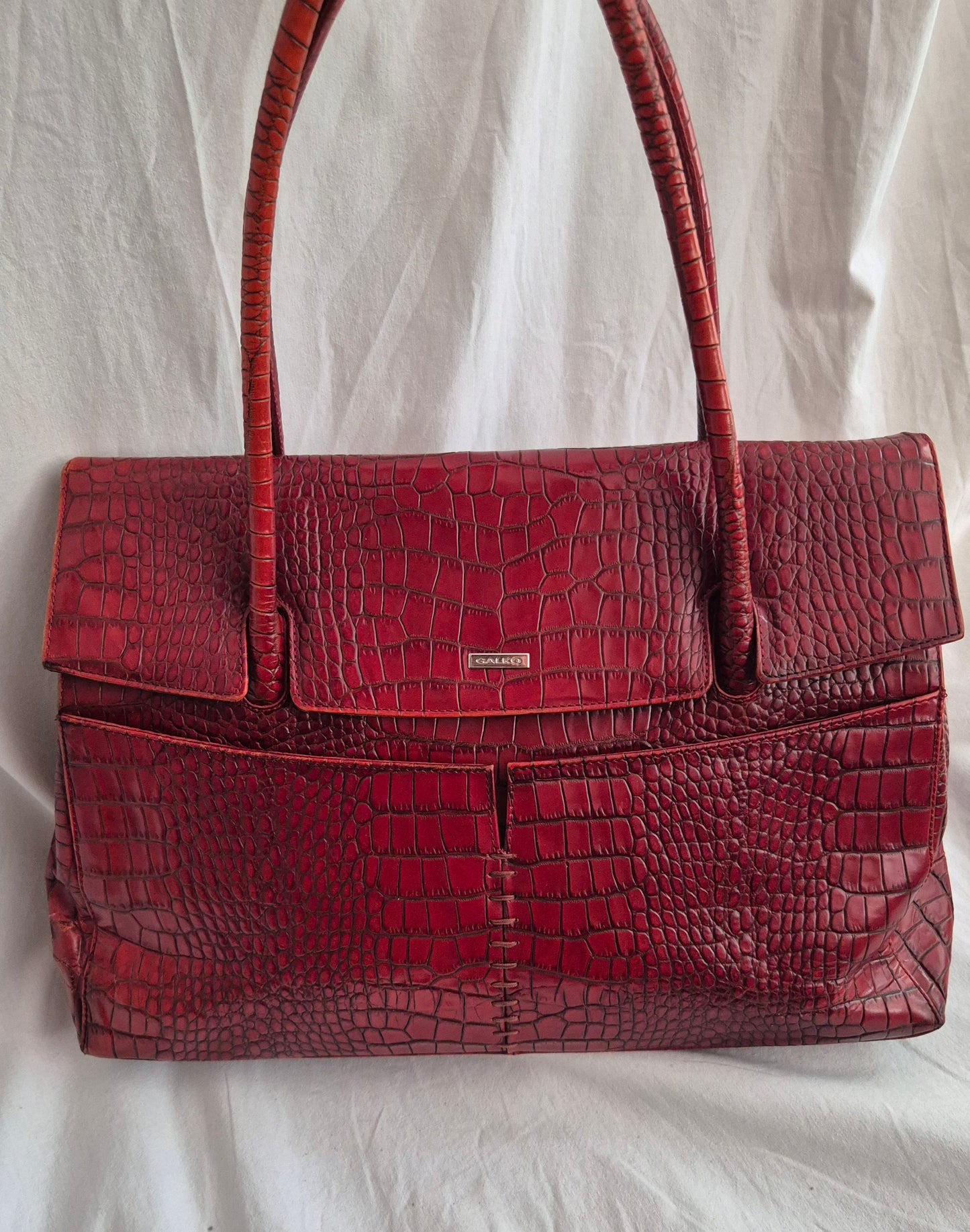 GALKO burgundy torba, koža