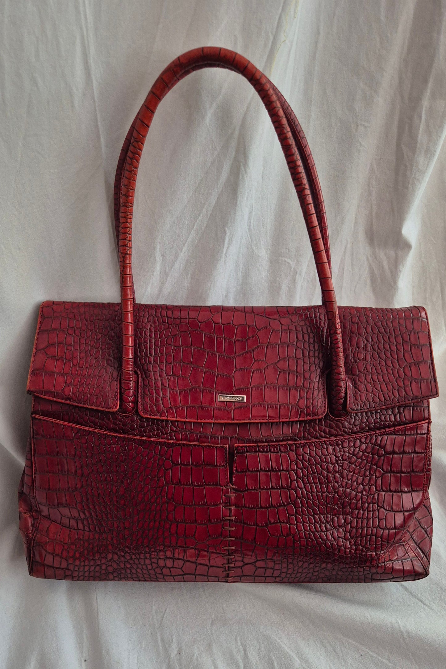 GALKO burgundy torba, koža