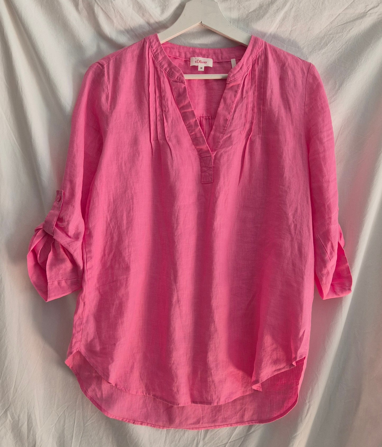 S.OLIVER pink bluza, 100% lan