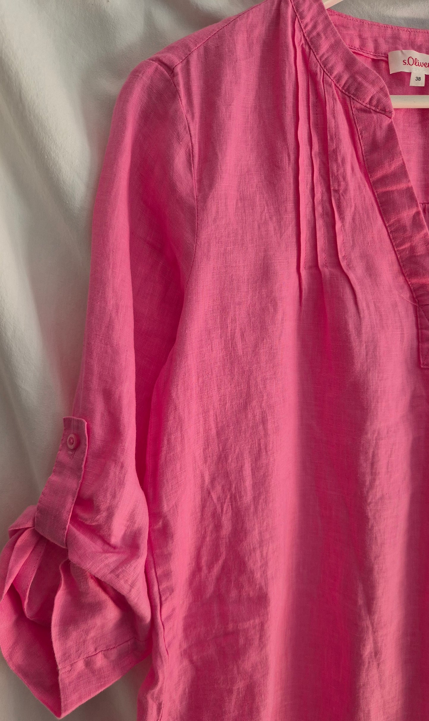 S.OLIVER pink bluza, 100% lan