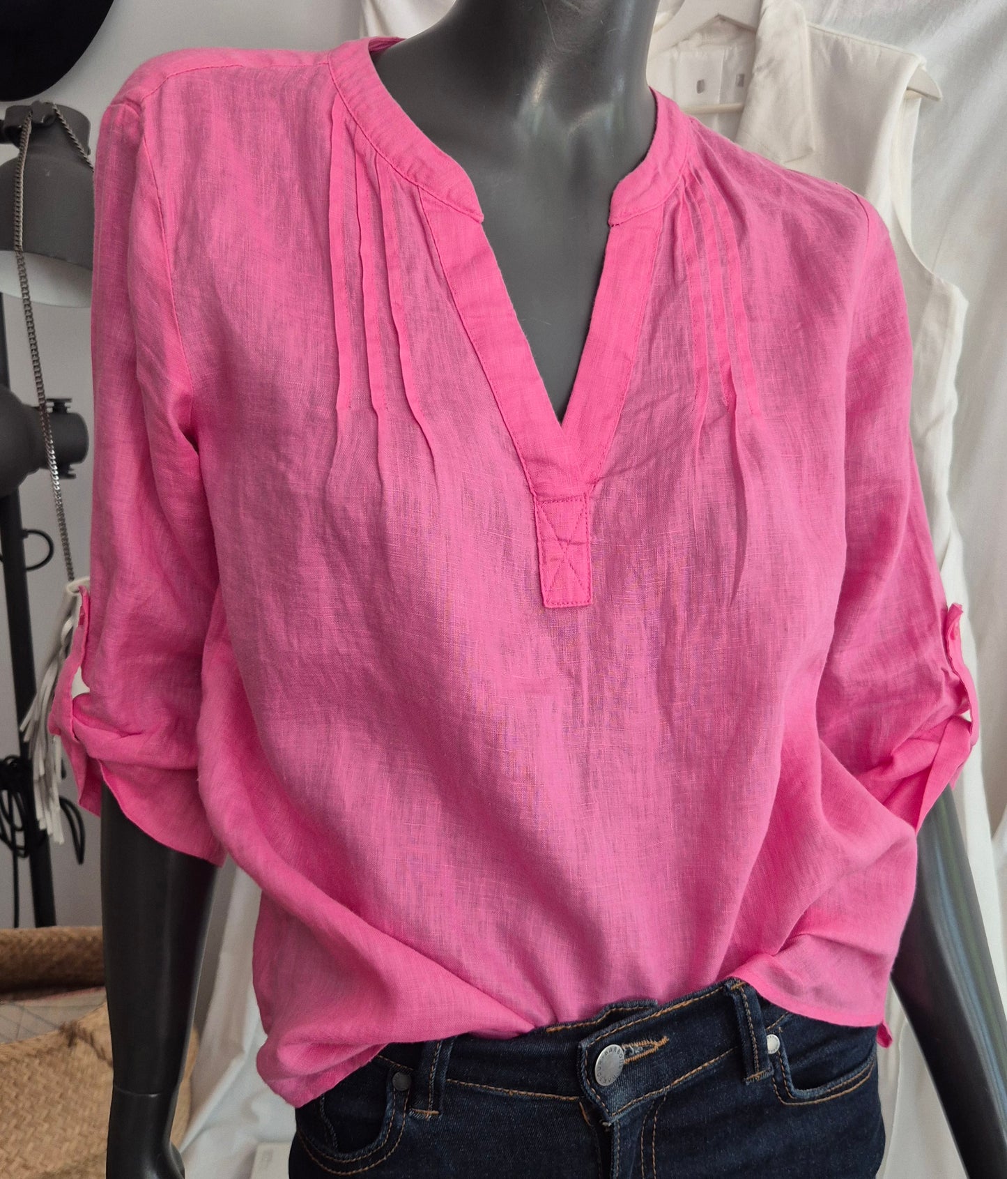 S.OLIVER pink bluza, 100% lan