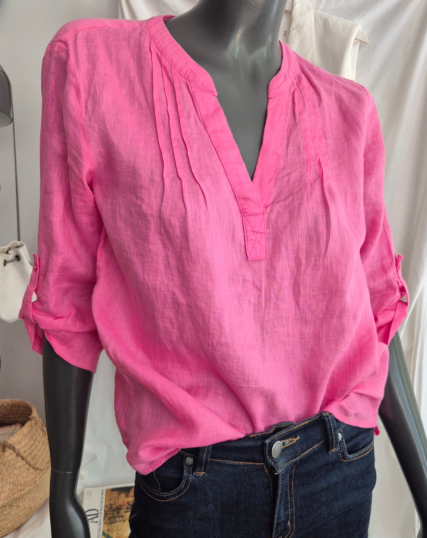 S.OLIVER pink bluza, 100% lan