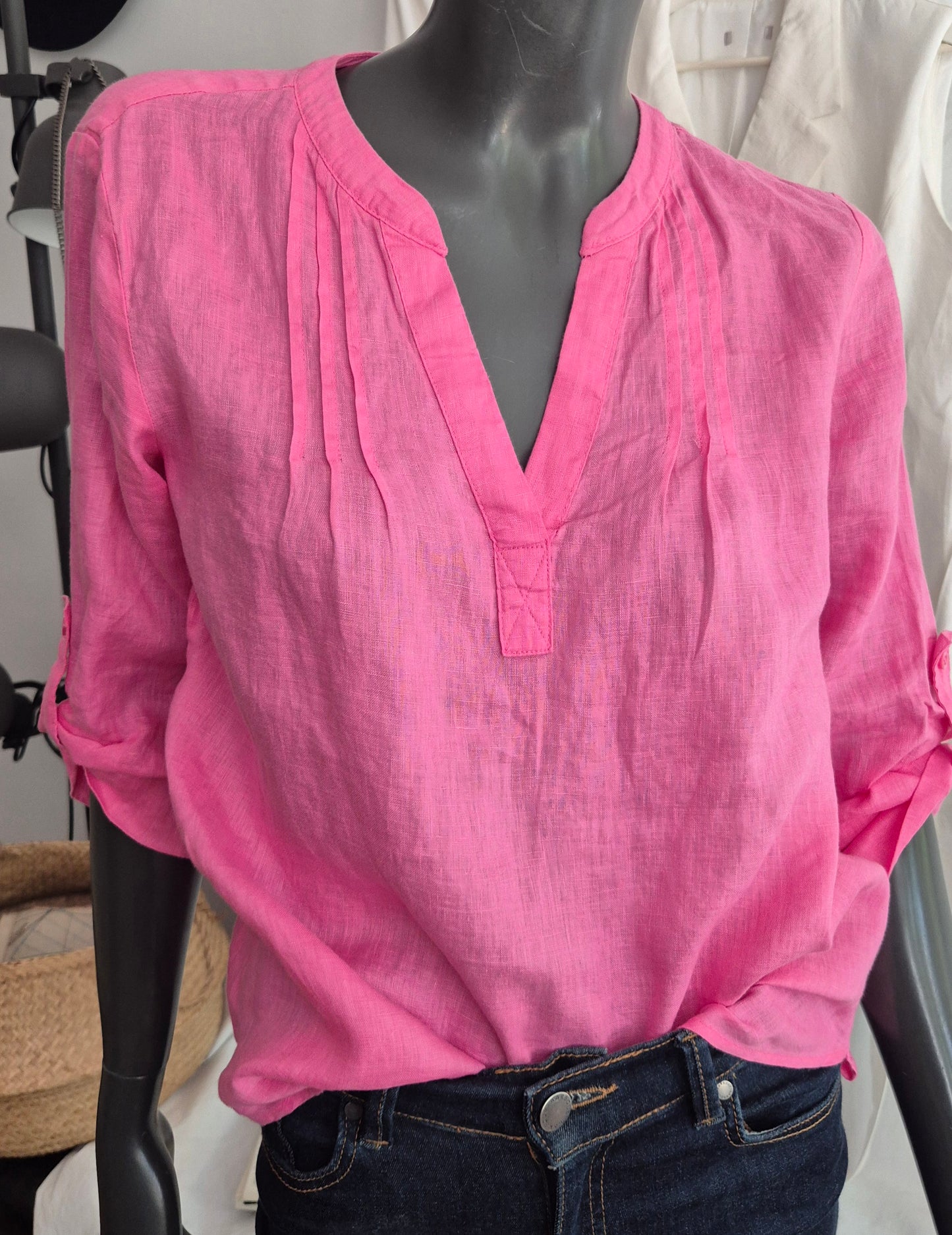 S.OLIVER pink bluza, 100% lan