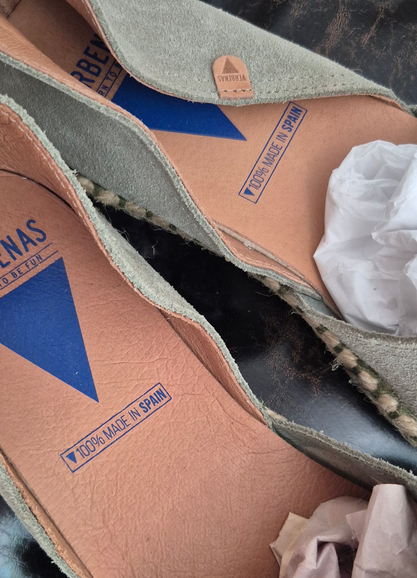 VERBENAS espadrile, koža, za 40 / 40.5