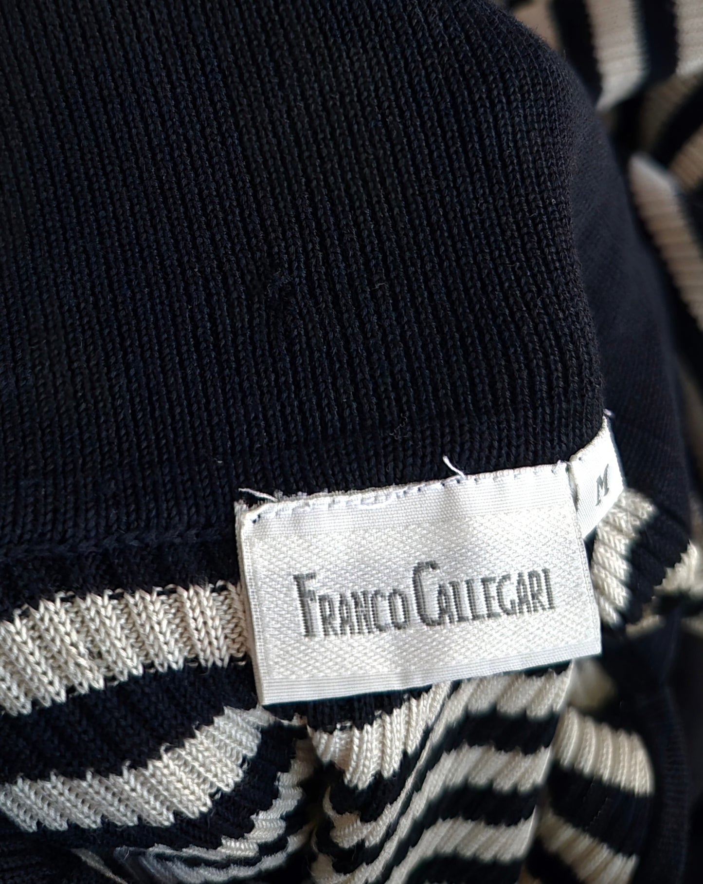 FRANCO CALLEGARI prugasti top, pletena svila