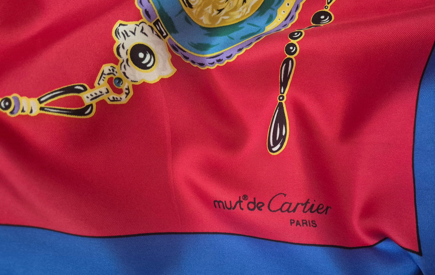 CARTIER velika vintage marama, svila