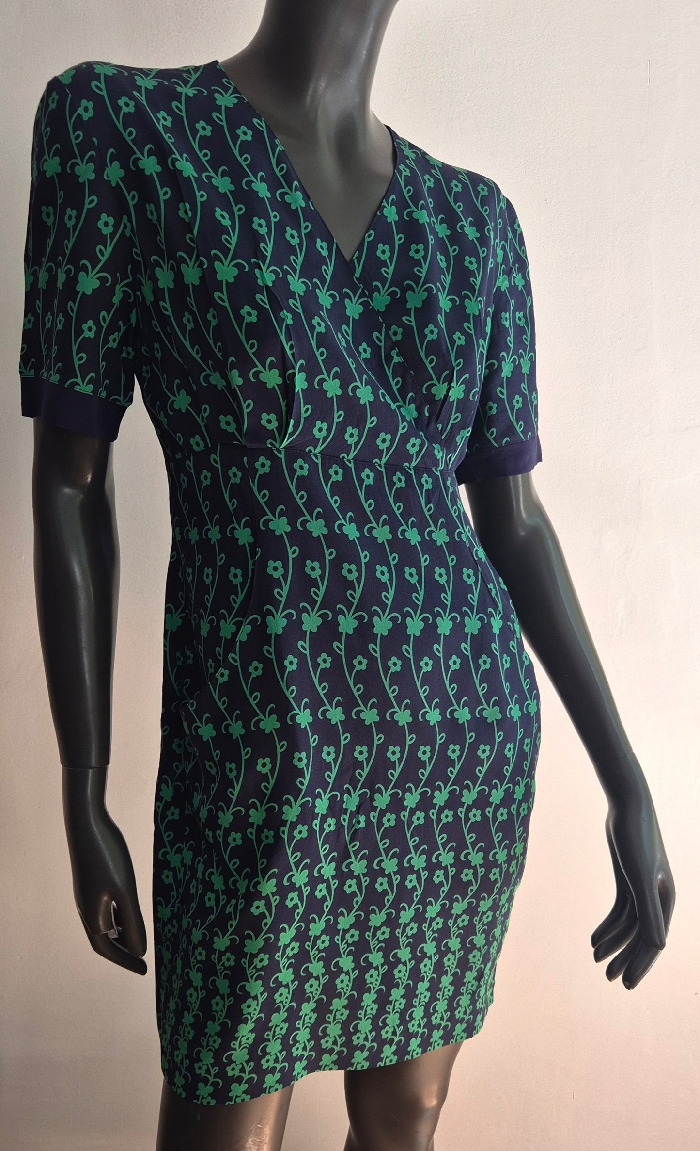 vintage haljina, 100% svila