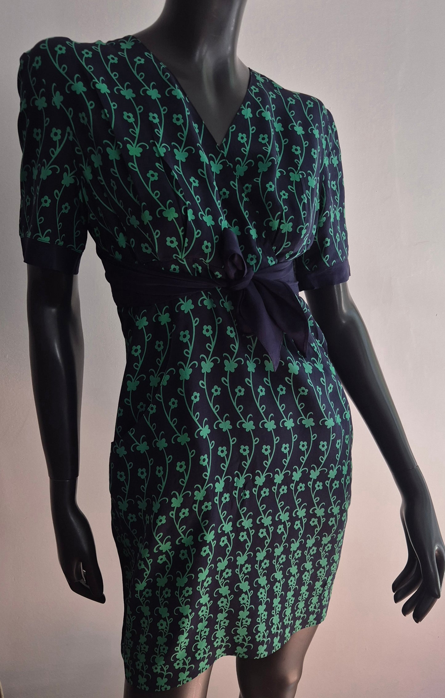 vintage haljina, 100% svila