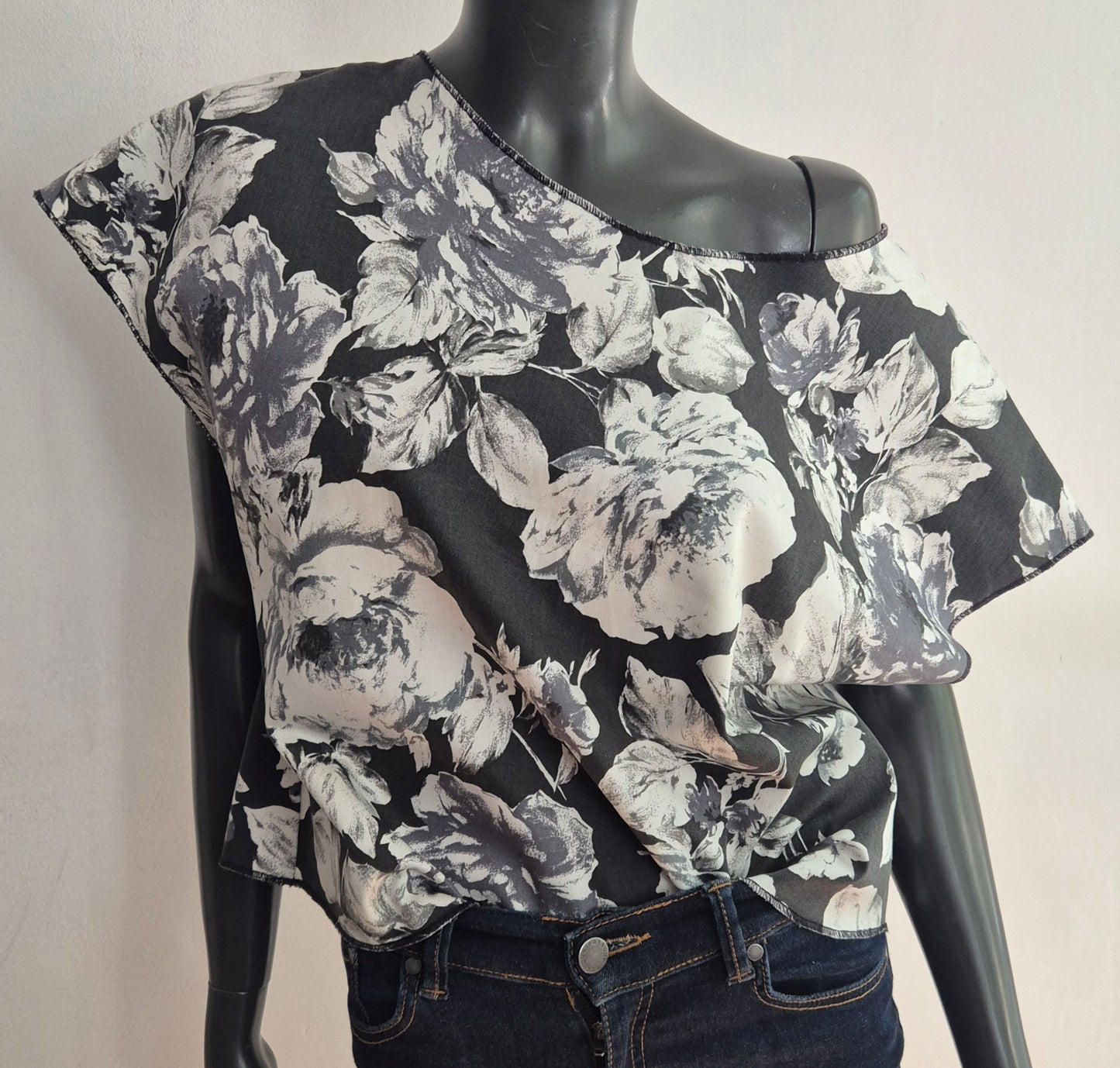 vintage bluza floral uzorka