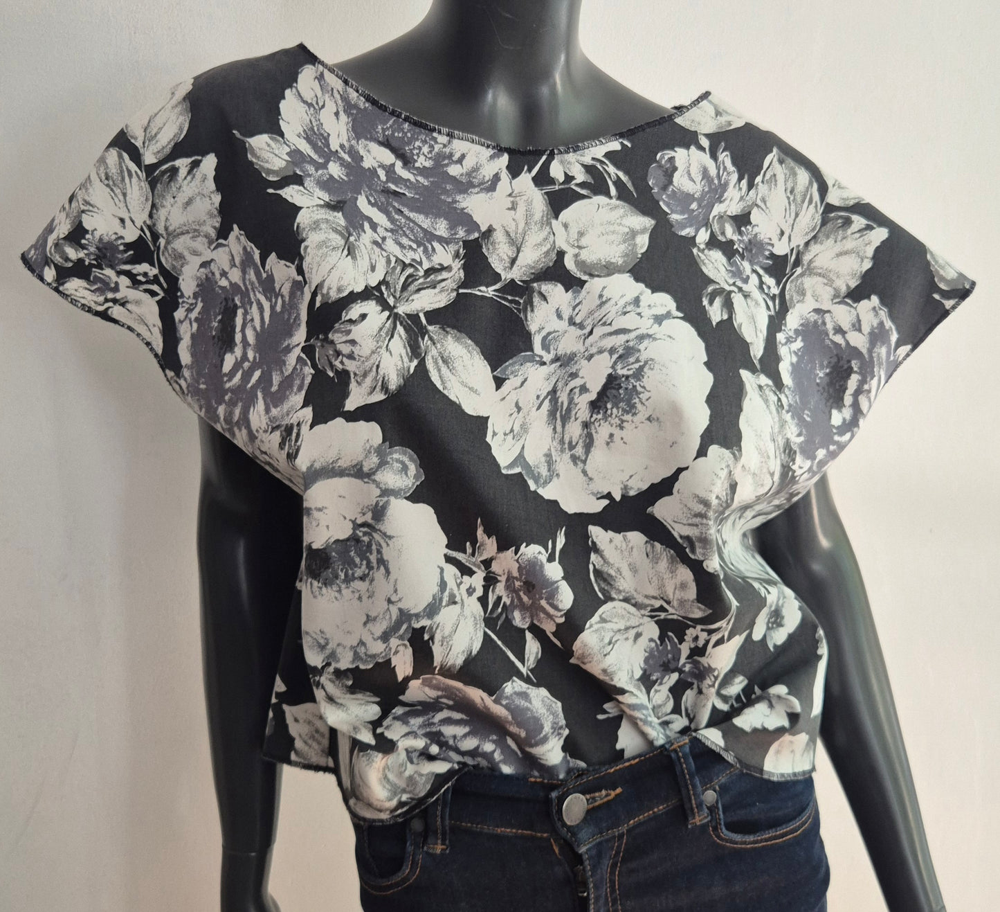 vintage bluza floral uzorka