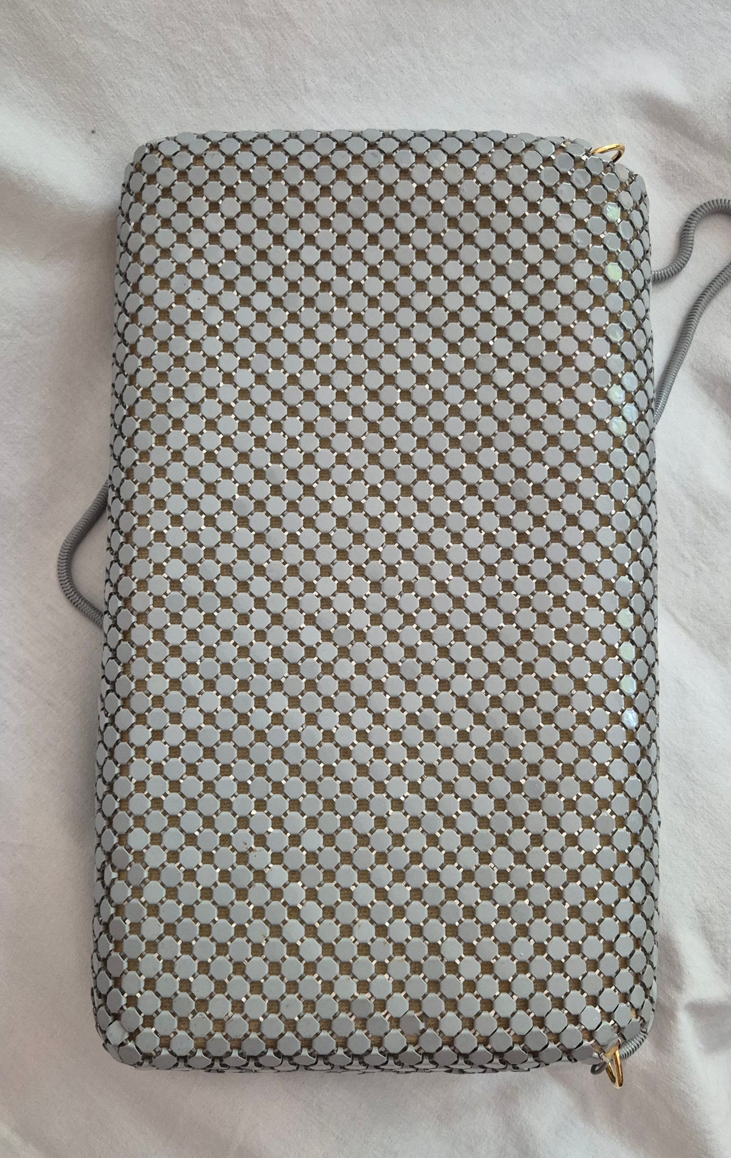 vintage torba 🩶 koža i metalna mreža