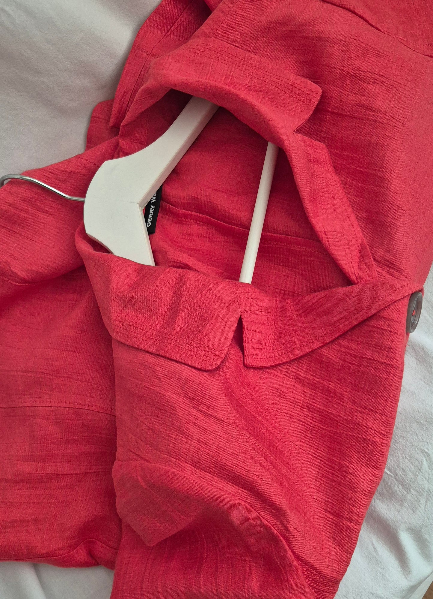 GERRY WEBER koraljno crveni laneni blejzer/jakna, novo
