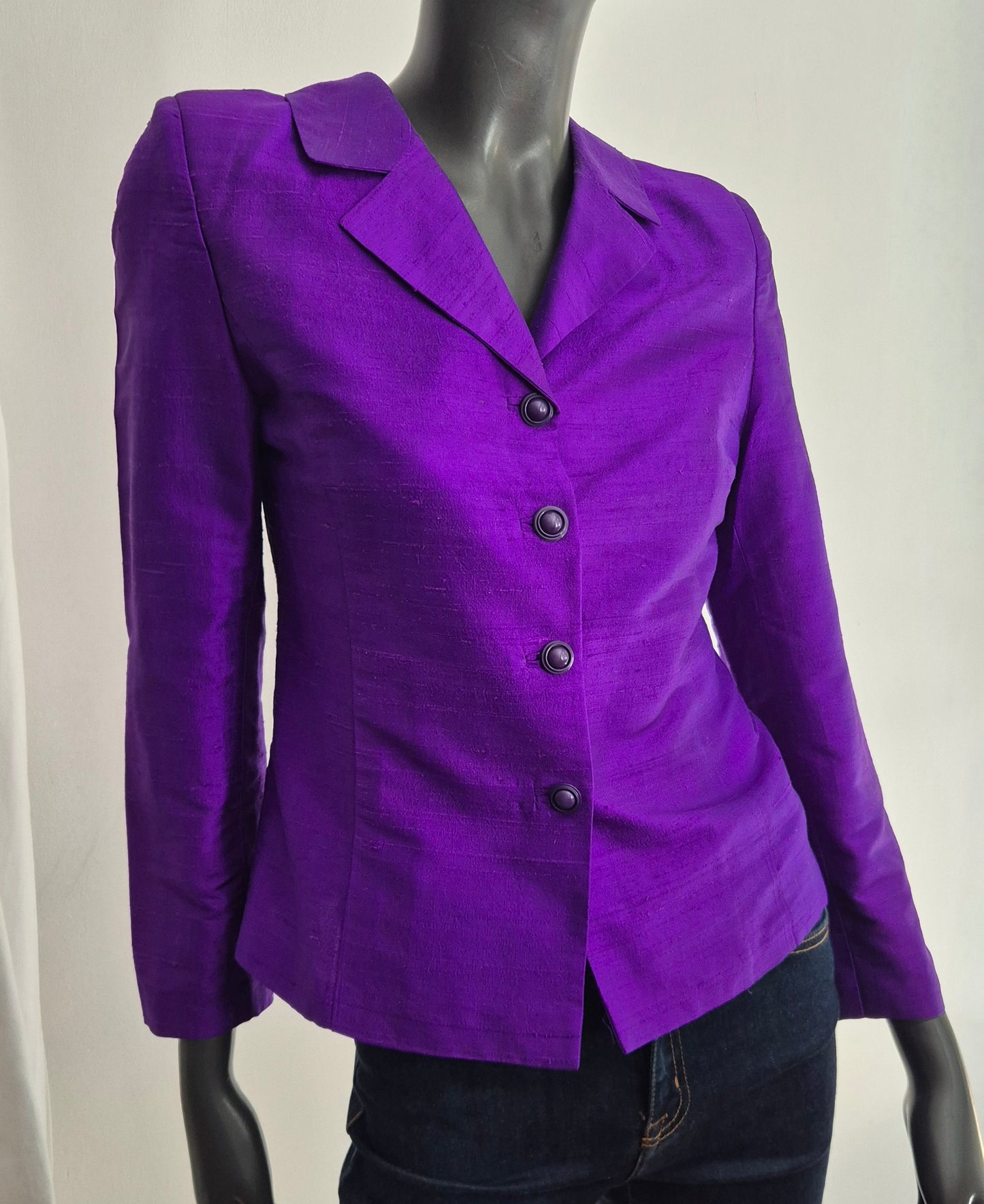 vintage top/jakna, šantung svila 💜