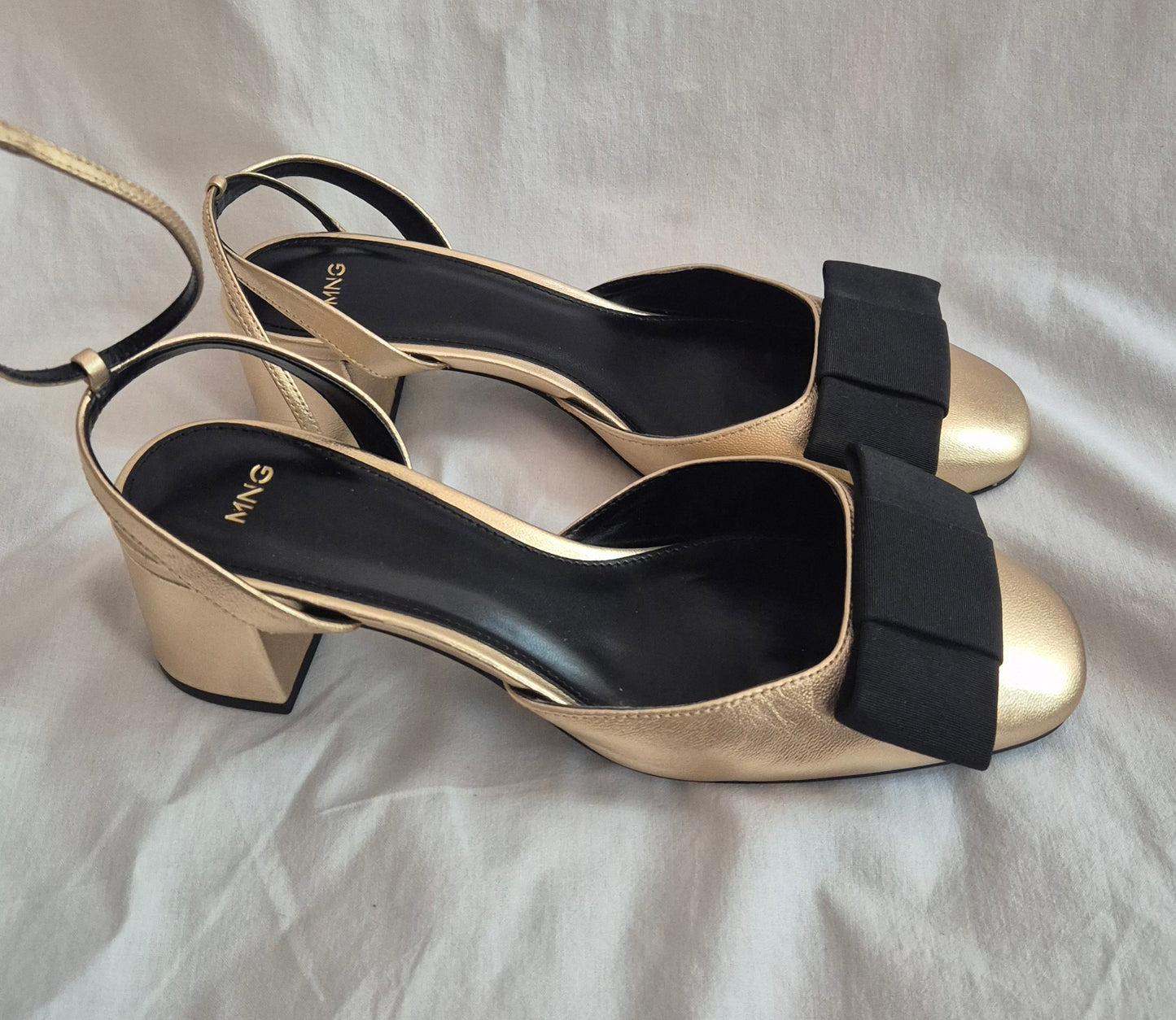 MANGO slingback kožne cipelice, 39
