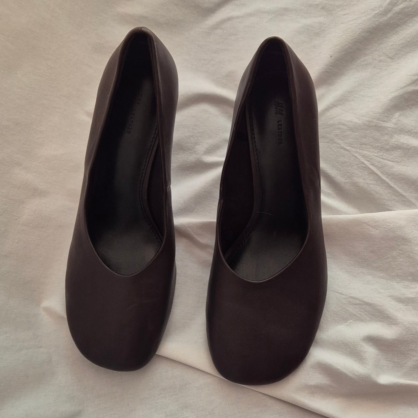 H&M zaobljene cipele/salonke, koža, 39