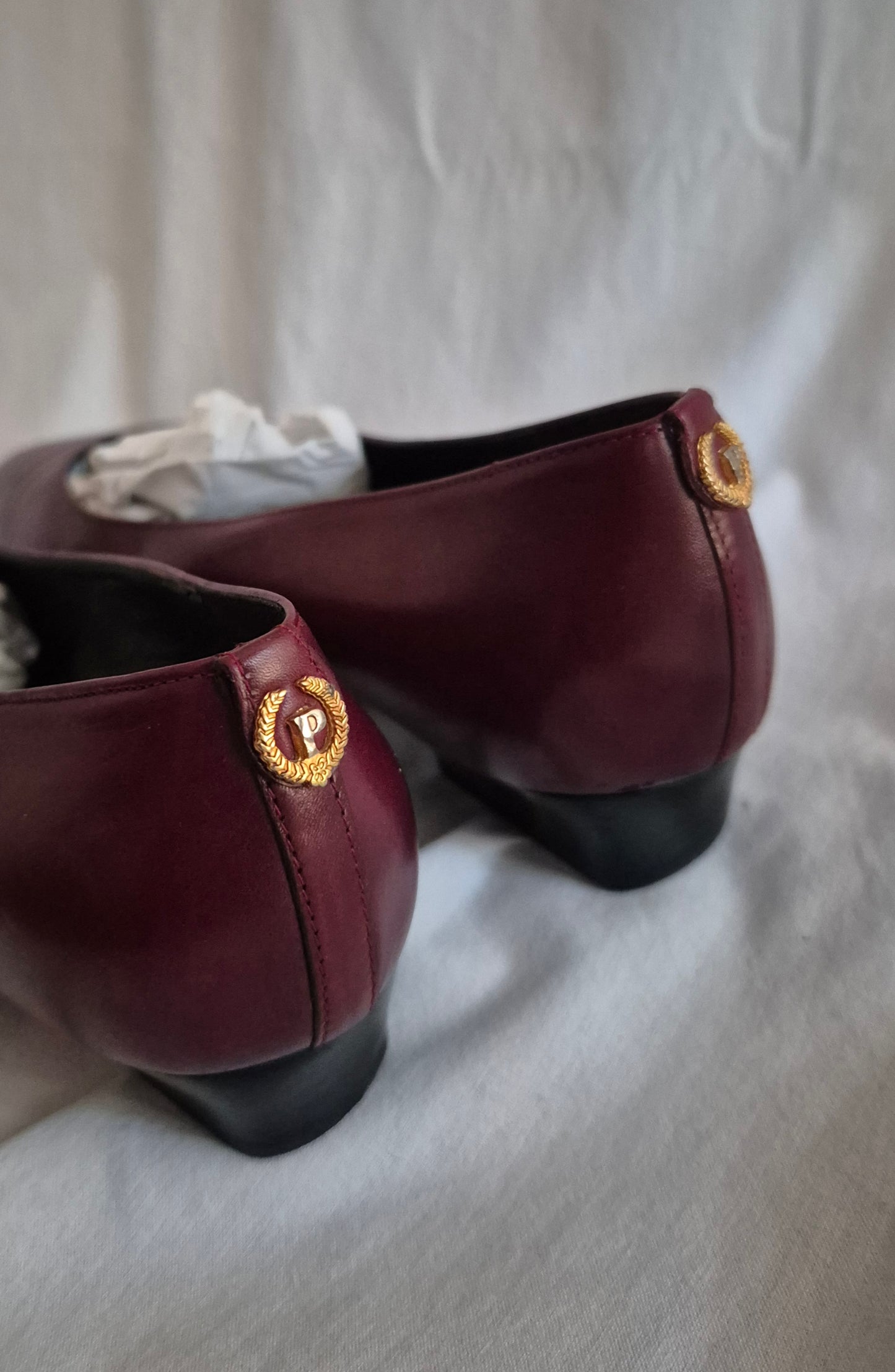 POLLINI burgundy cipele, koža 38.5