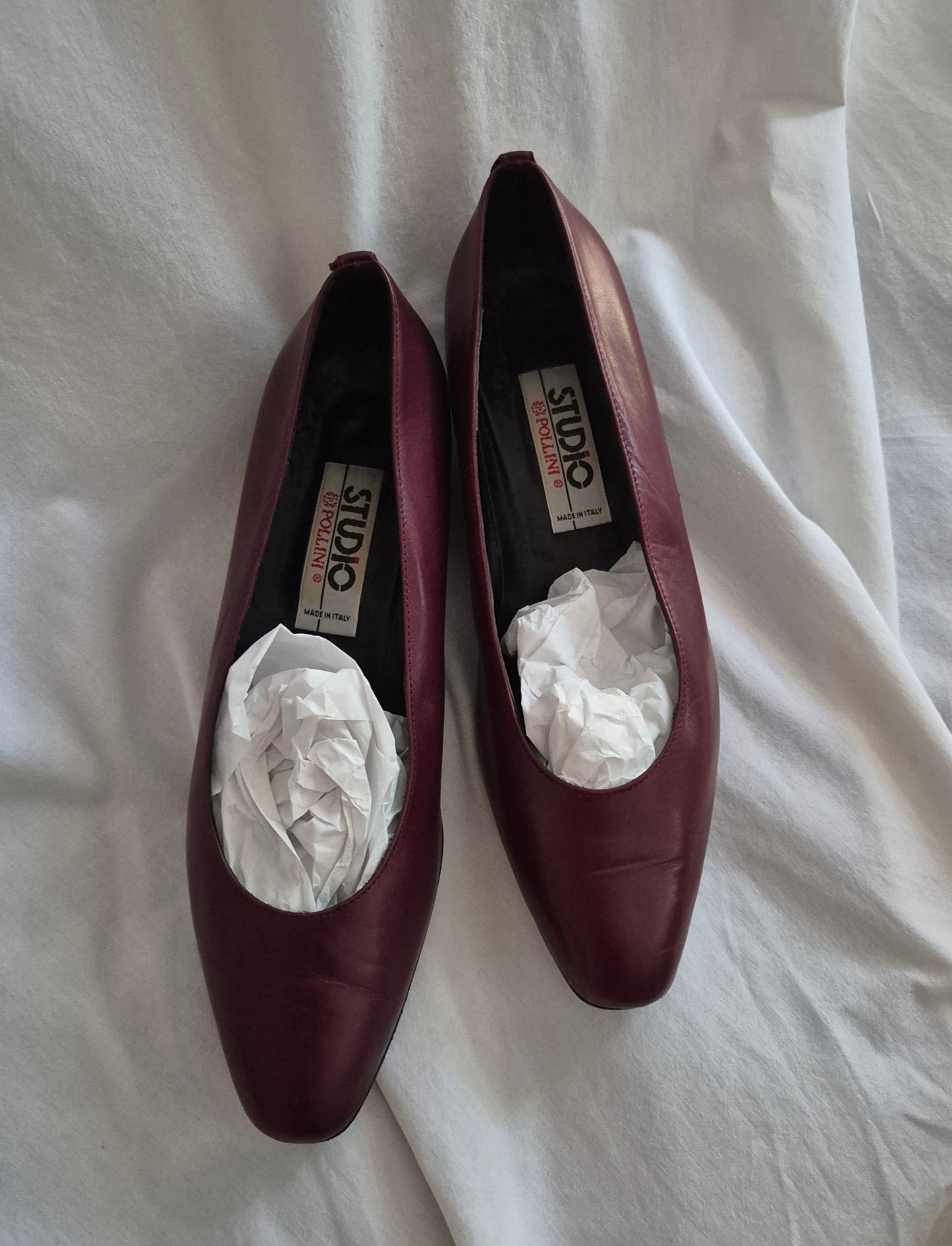 POLLINI burgundy cipele, koža 38.5