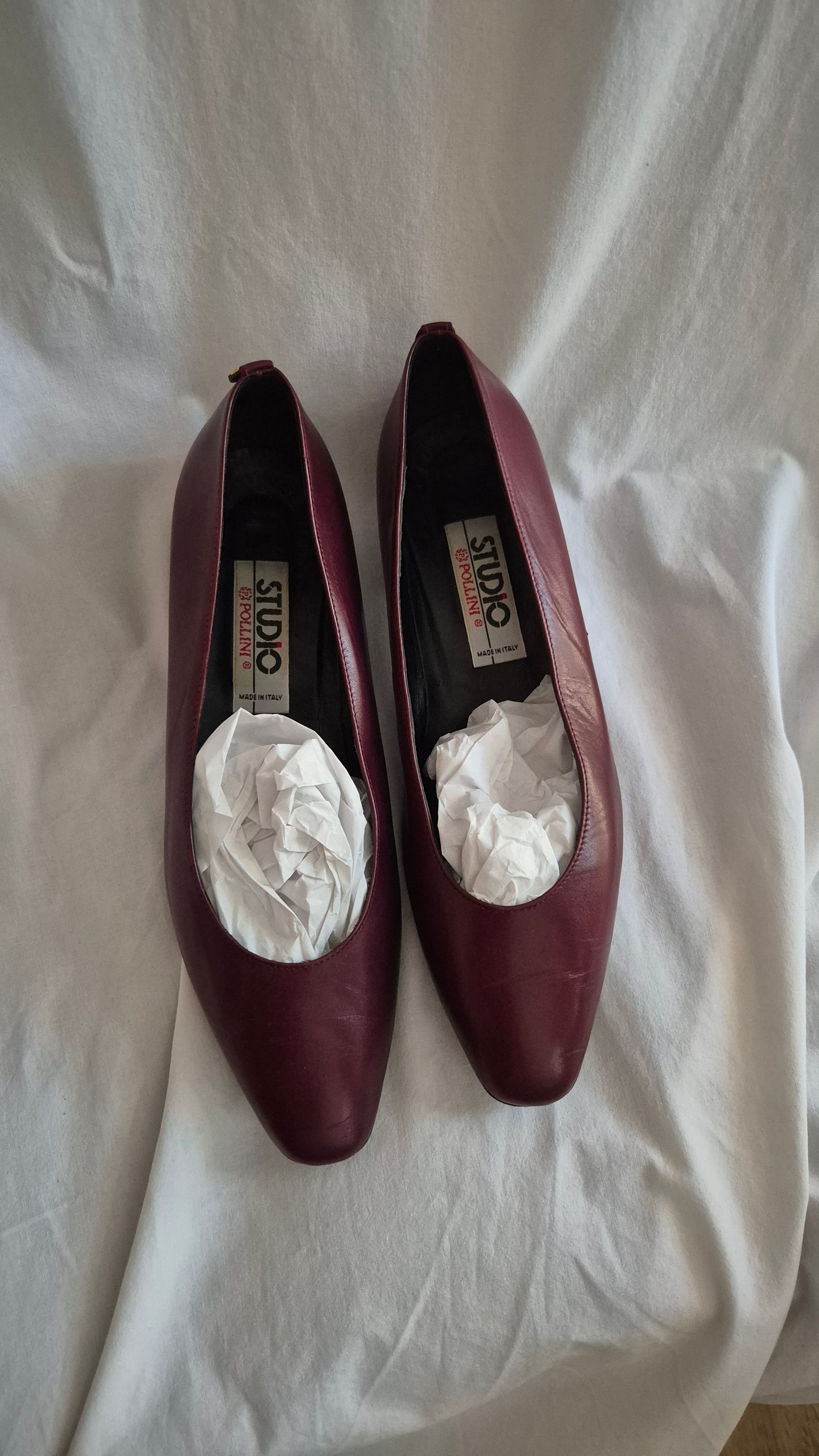 POLLINI burgundy cipele, koža 38.5
