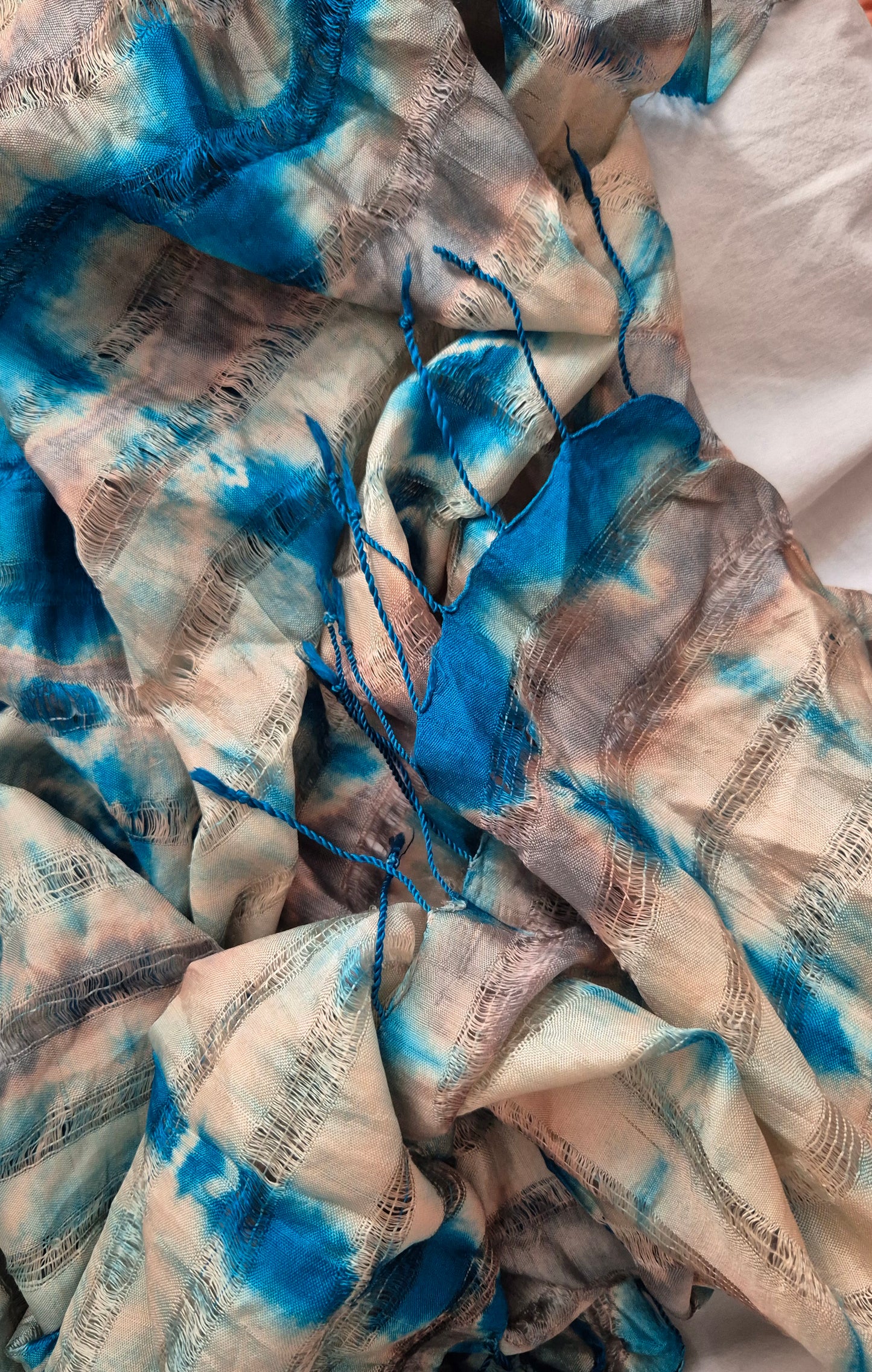 šal batik uzorka, svila