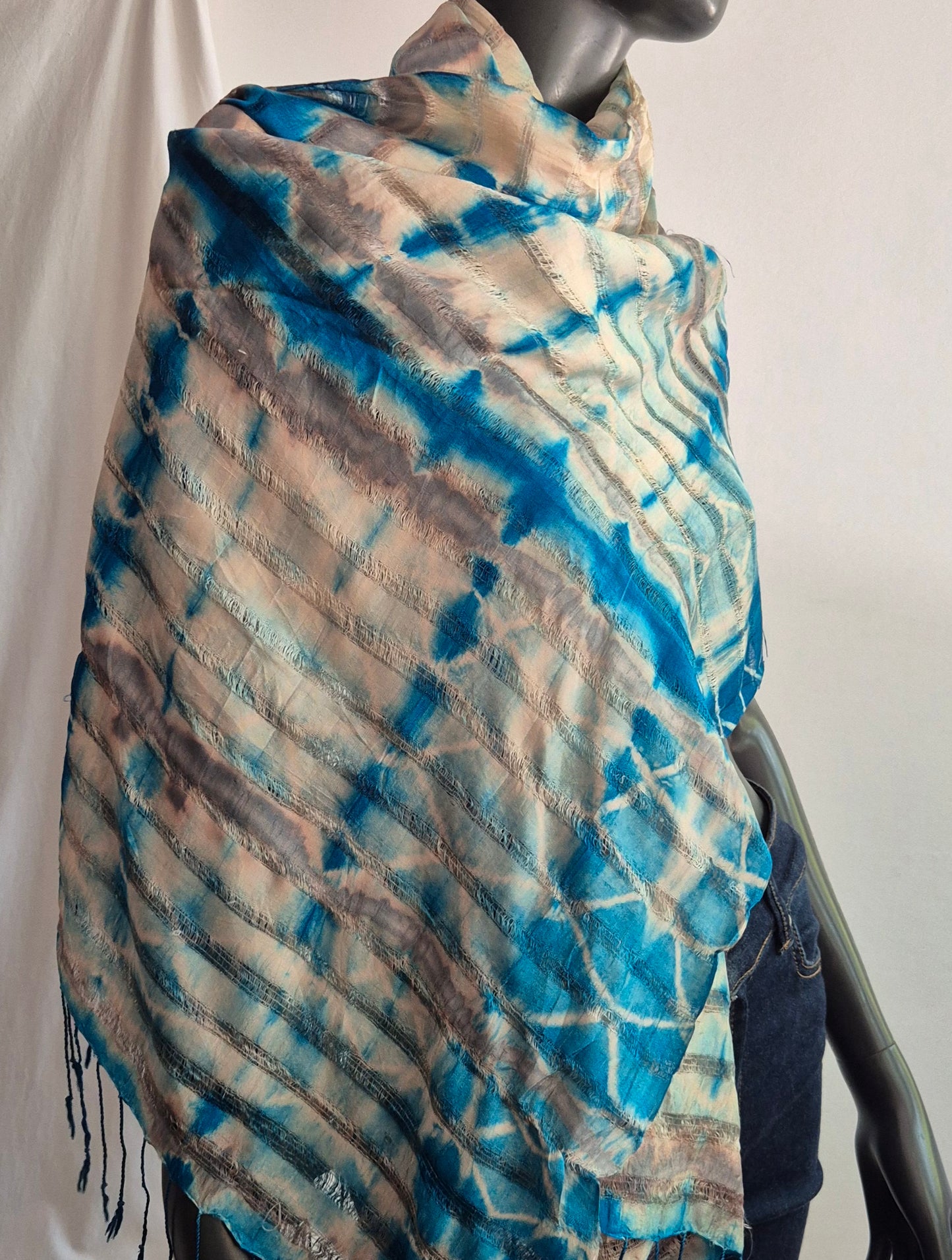 šal batik uzorka, svila
