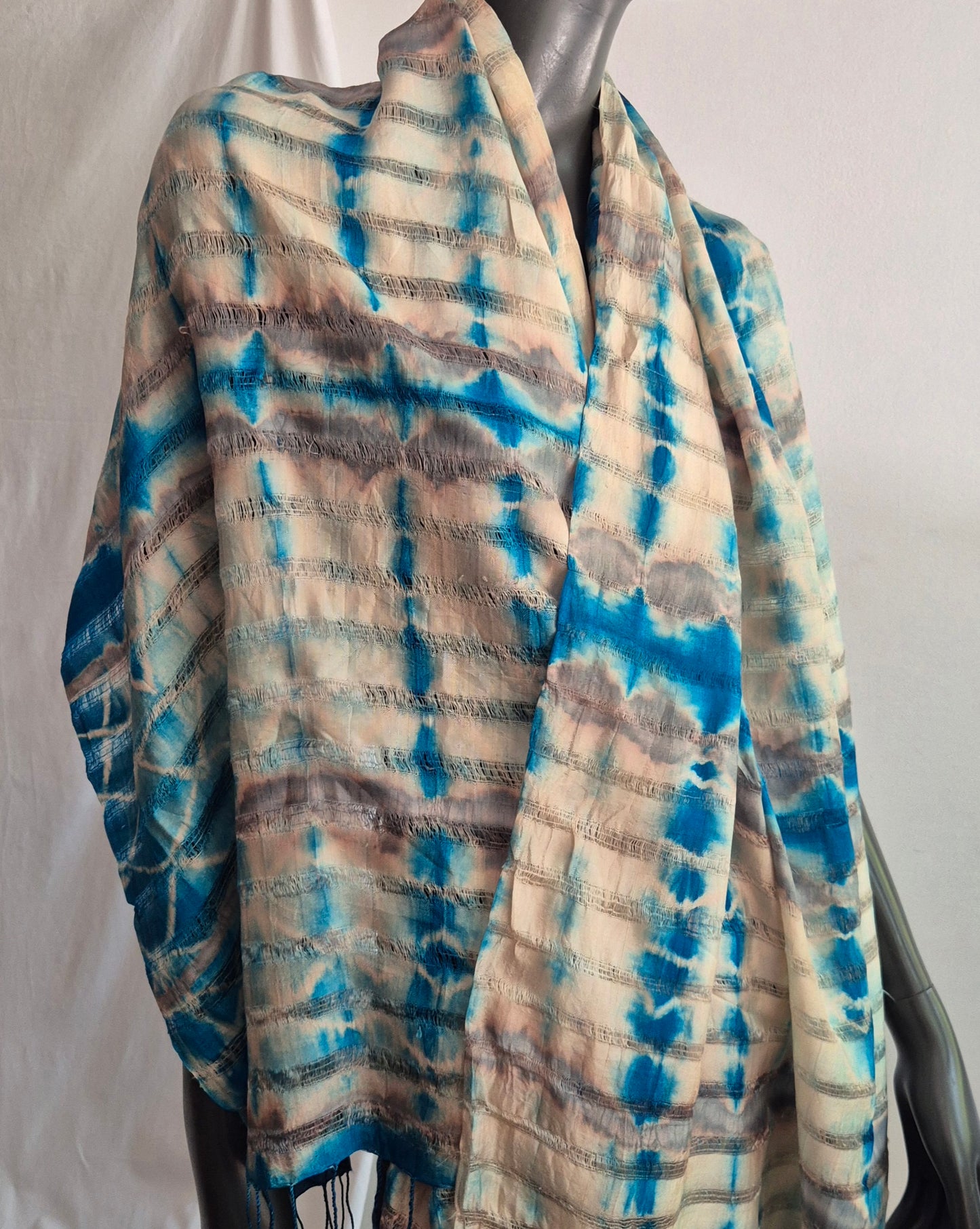 šal batik uzorka, svila
