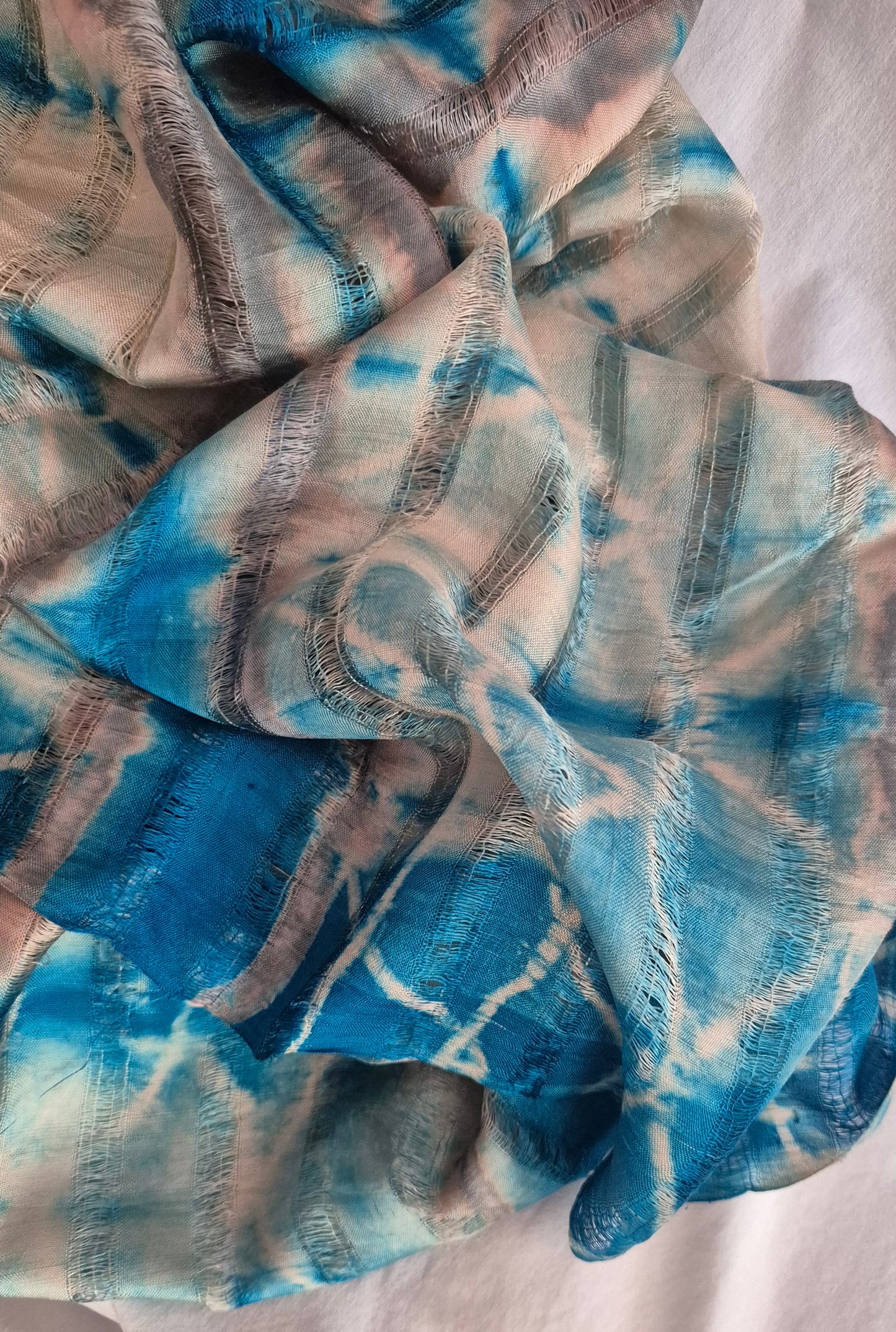 šal batik uzorka, svila
