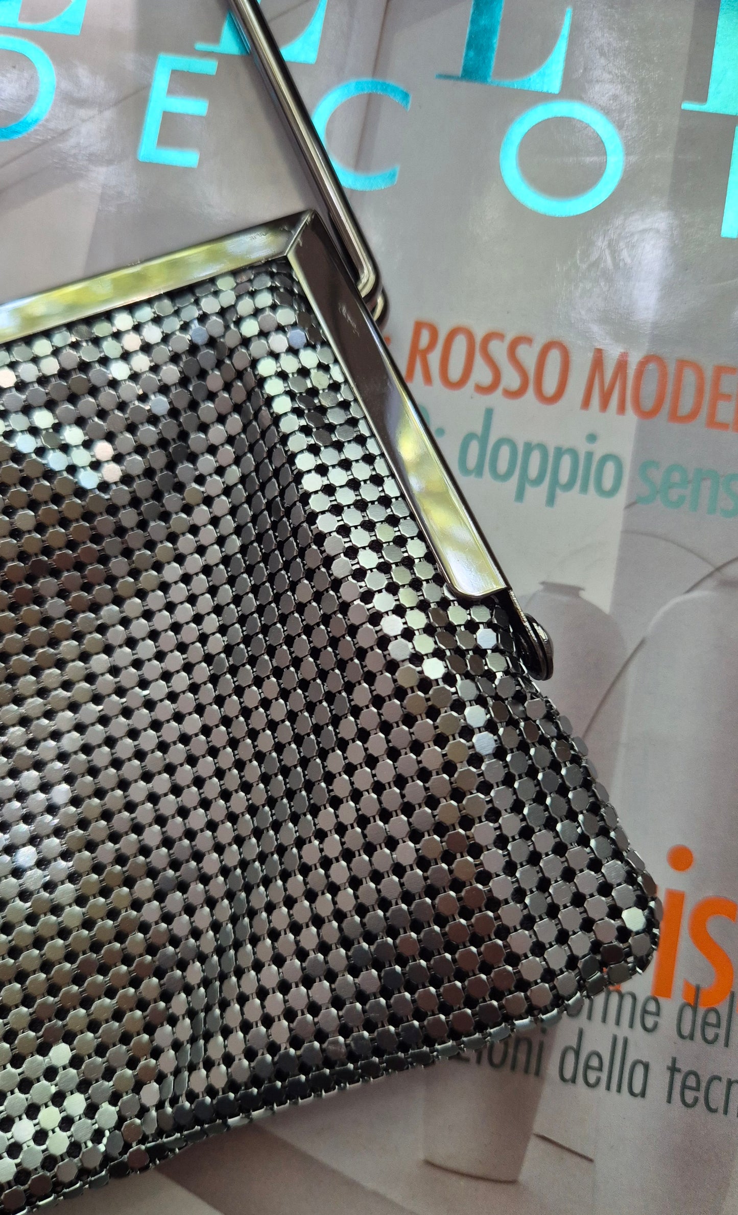 ZARA metalna mesh torba, nova