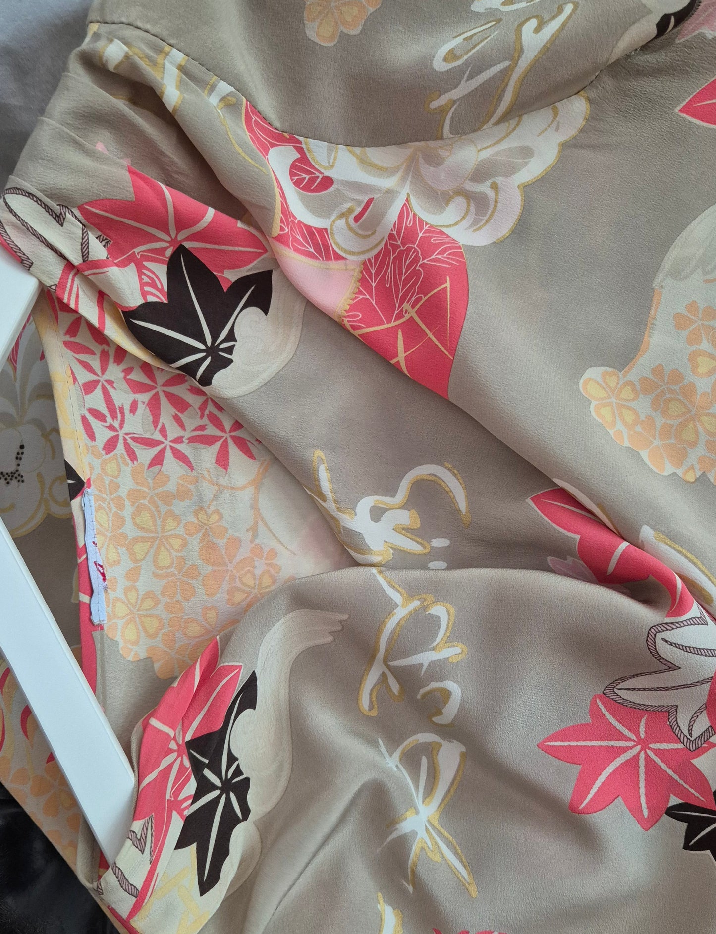 vintage bluza posebnog lepršavog kroja, svila
