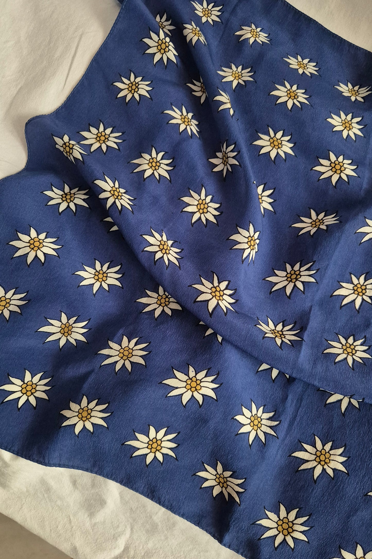 vintage floral marama, svila, nova