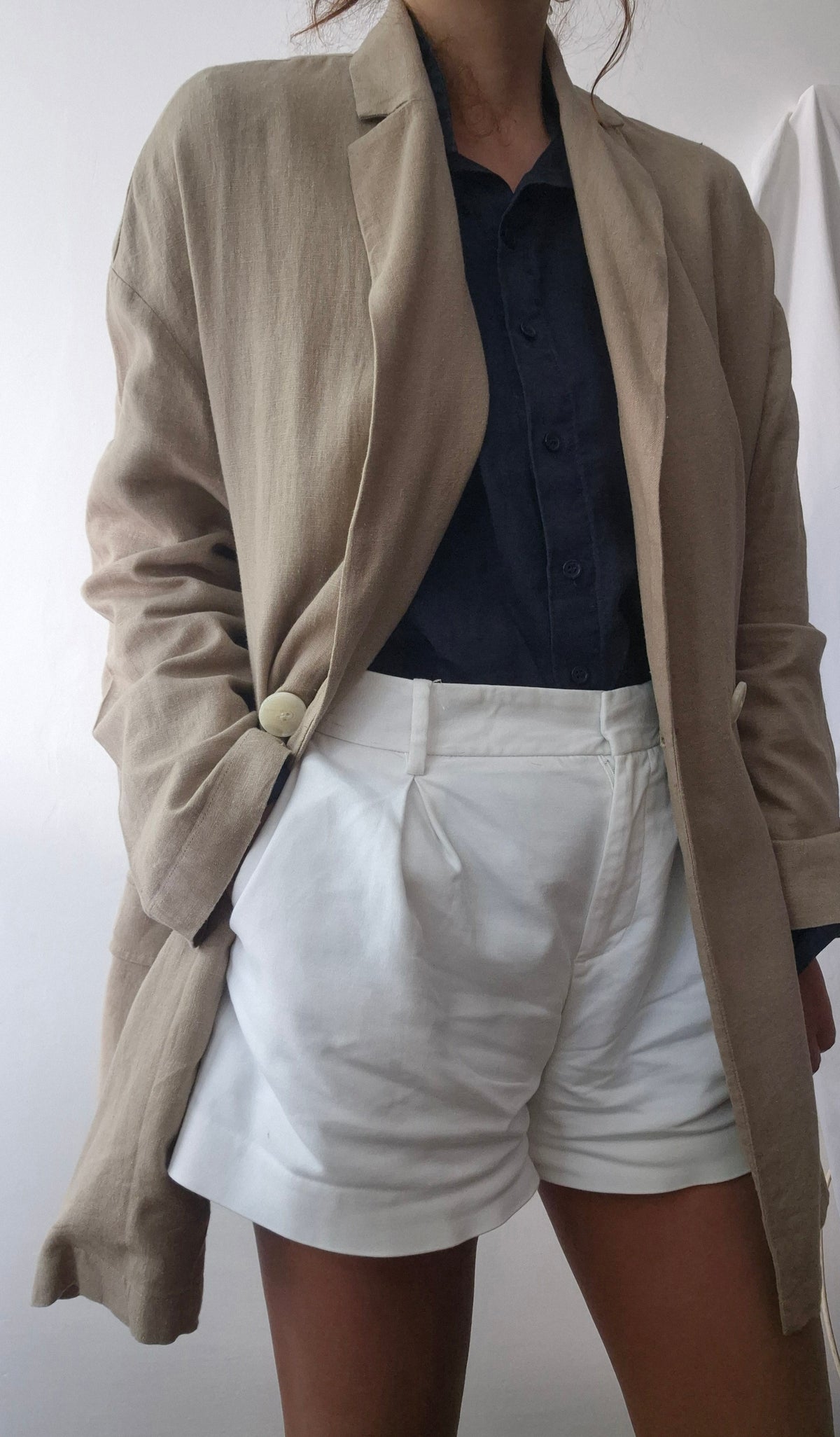 laneni oversize blejzer/mantil