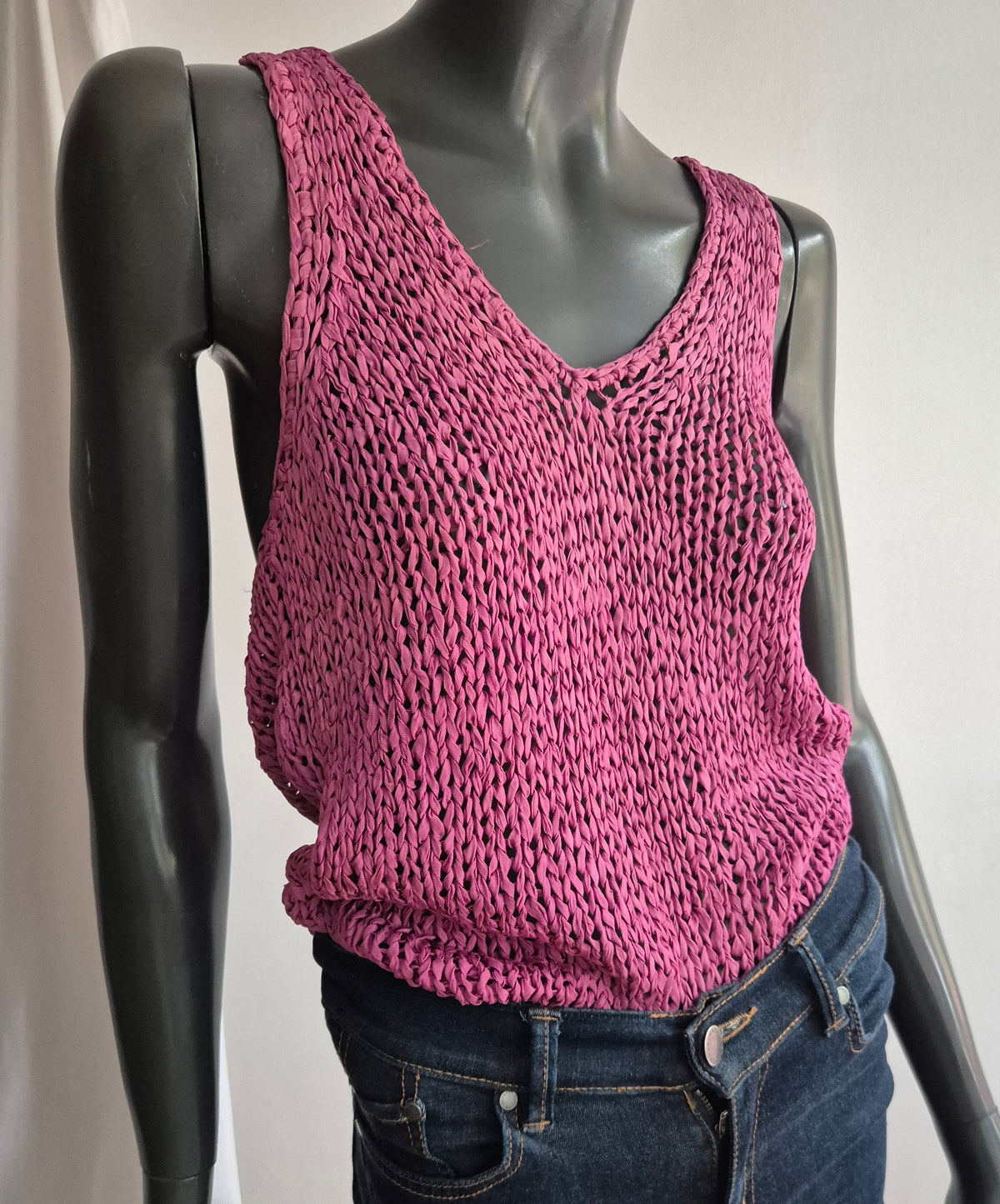 RALPH LAUREN pleteni top, viskoza