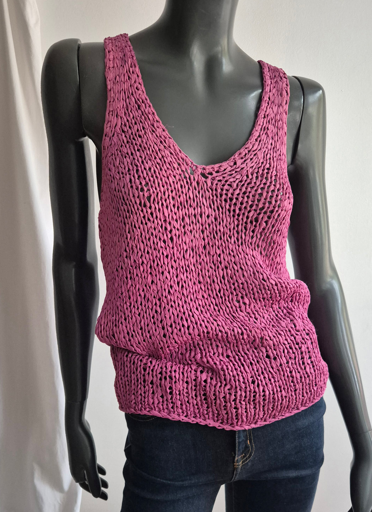 RALPH LAUREN pleteni top, viskoza