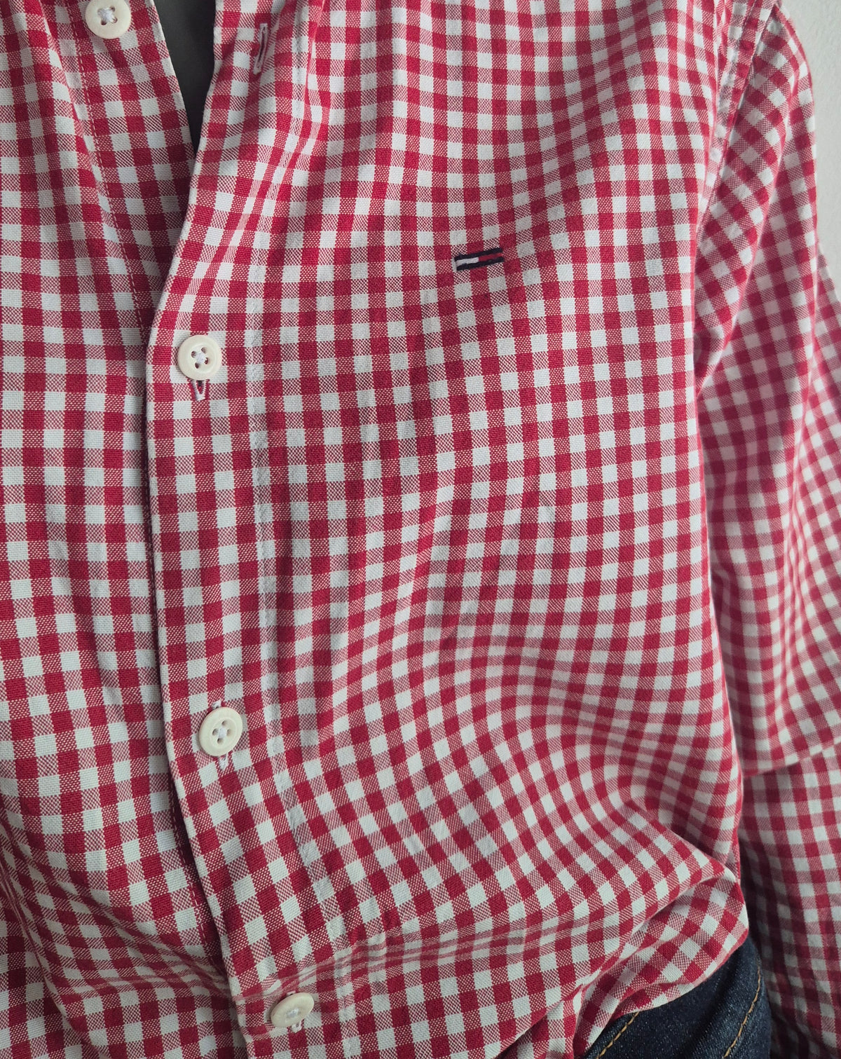 TOMMY HILFIGER gingham košulja, pamuk