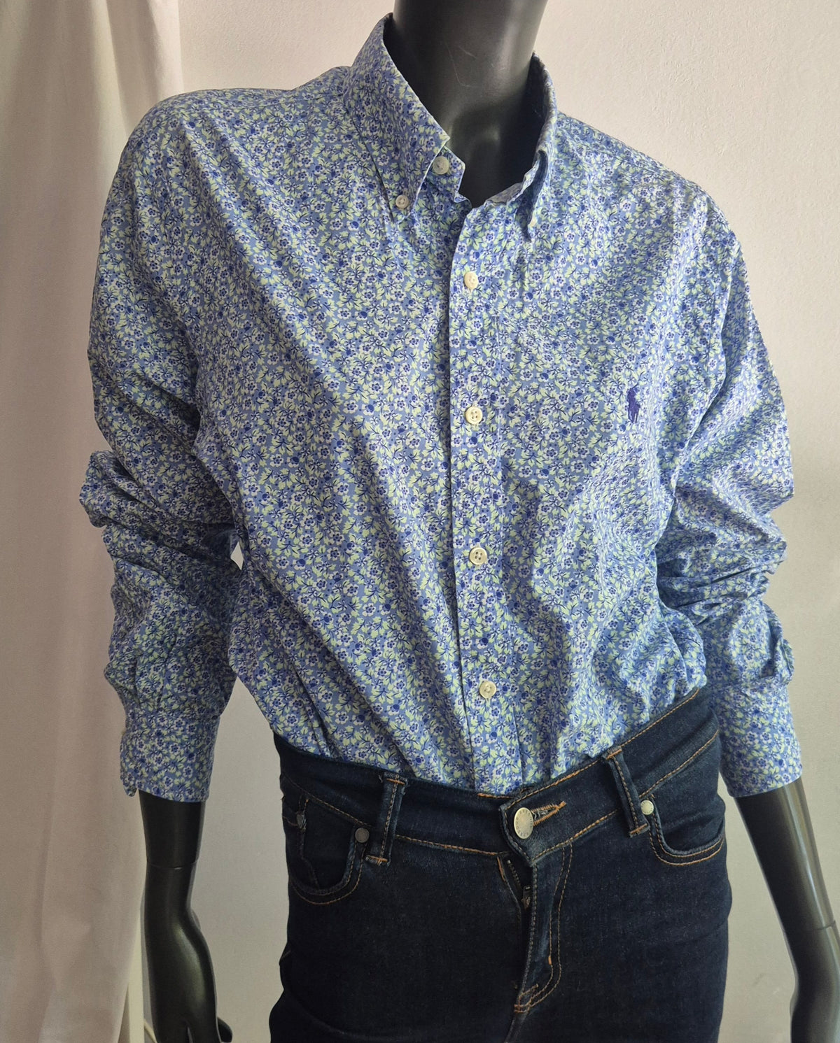 RALPH LAUREN košulja s uzorkom, pamuk, nova