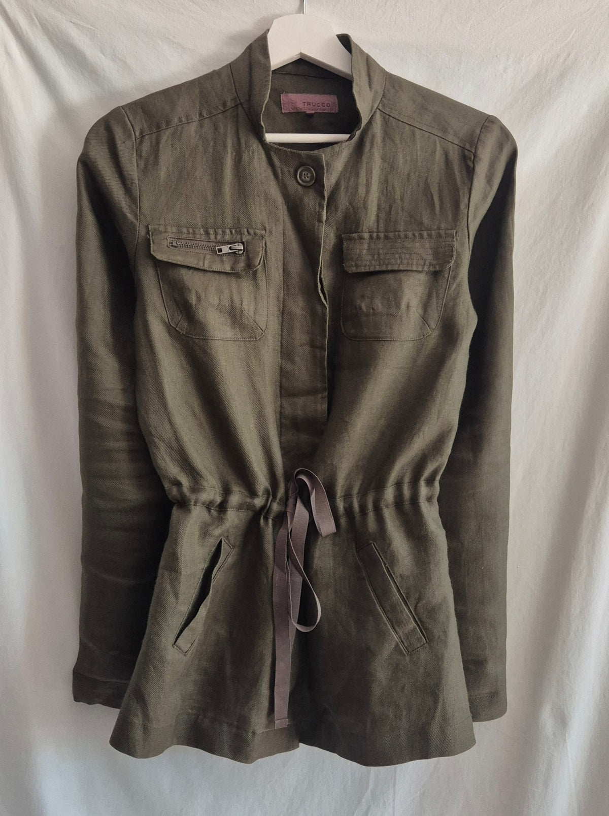 TRUCCO safari stil khaki jakna, 100% ramija
