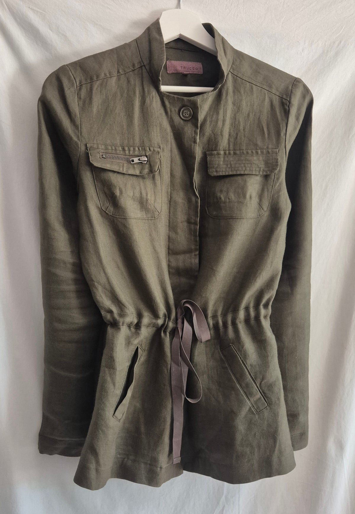 TRUCCO safari stil khaki jakna, 100% ramija