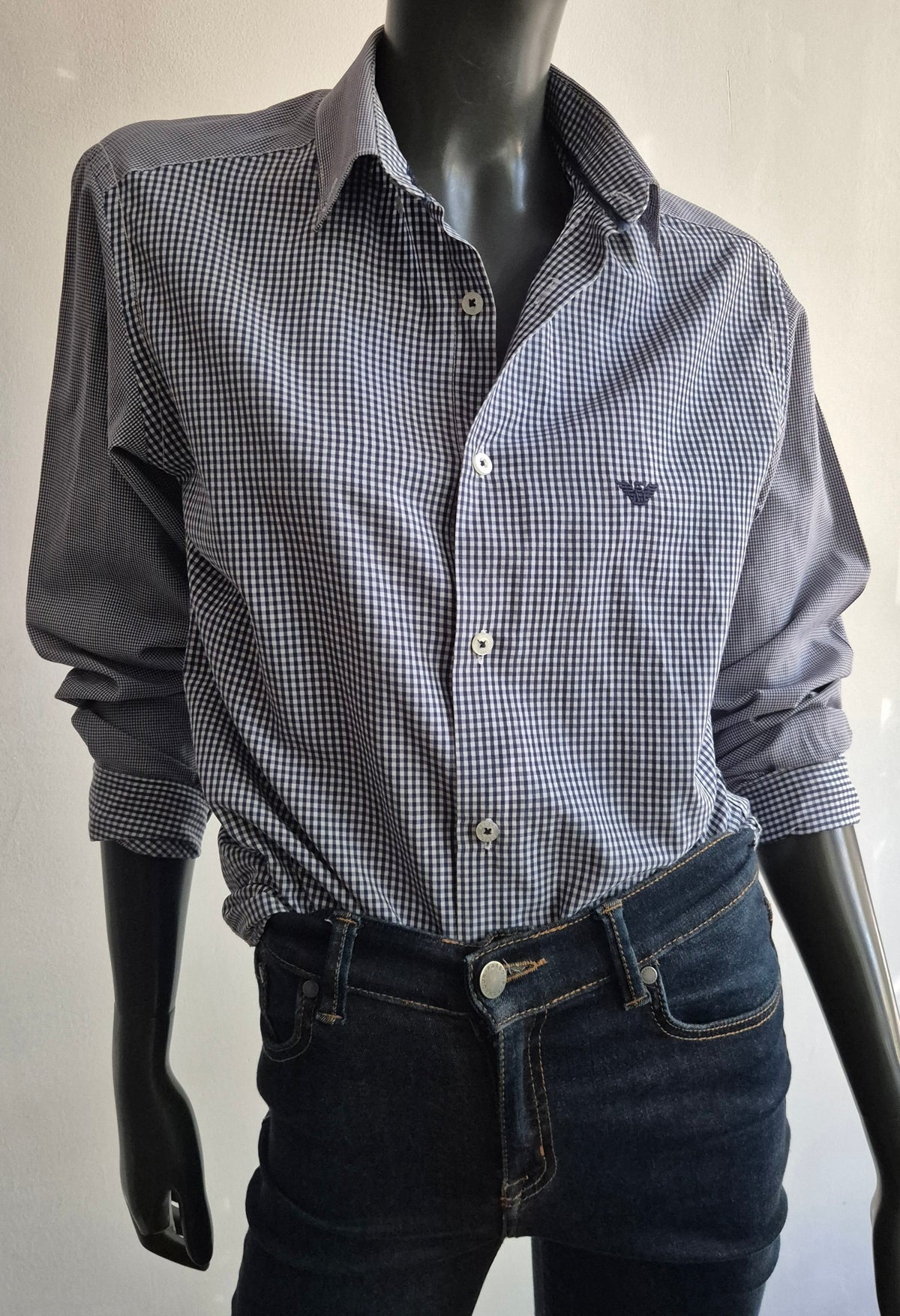 ARMANI gingham košulja, pamuk