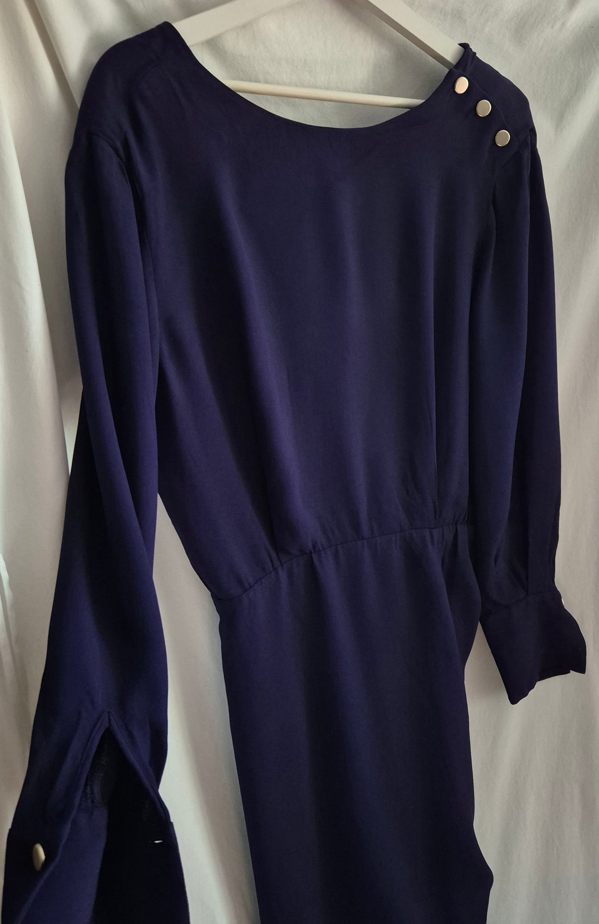 MASSIMO DUTTI ljubičasta haljina, viskoza