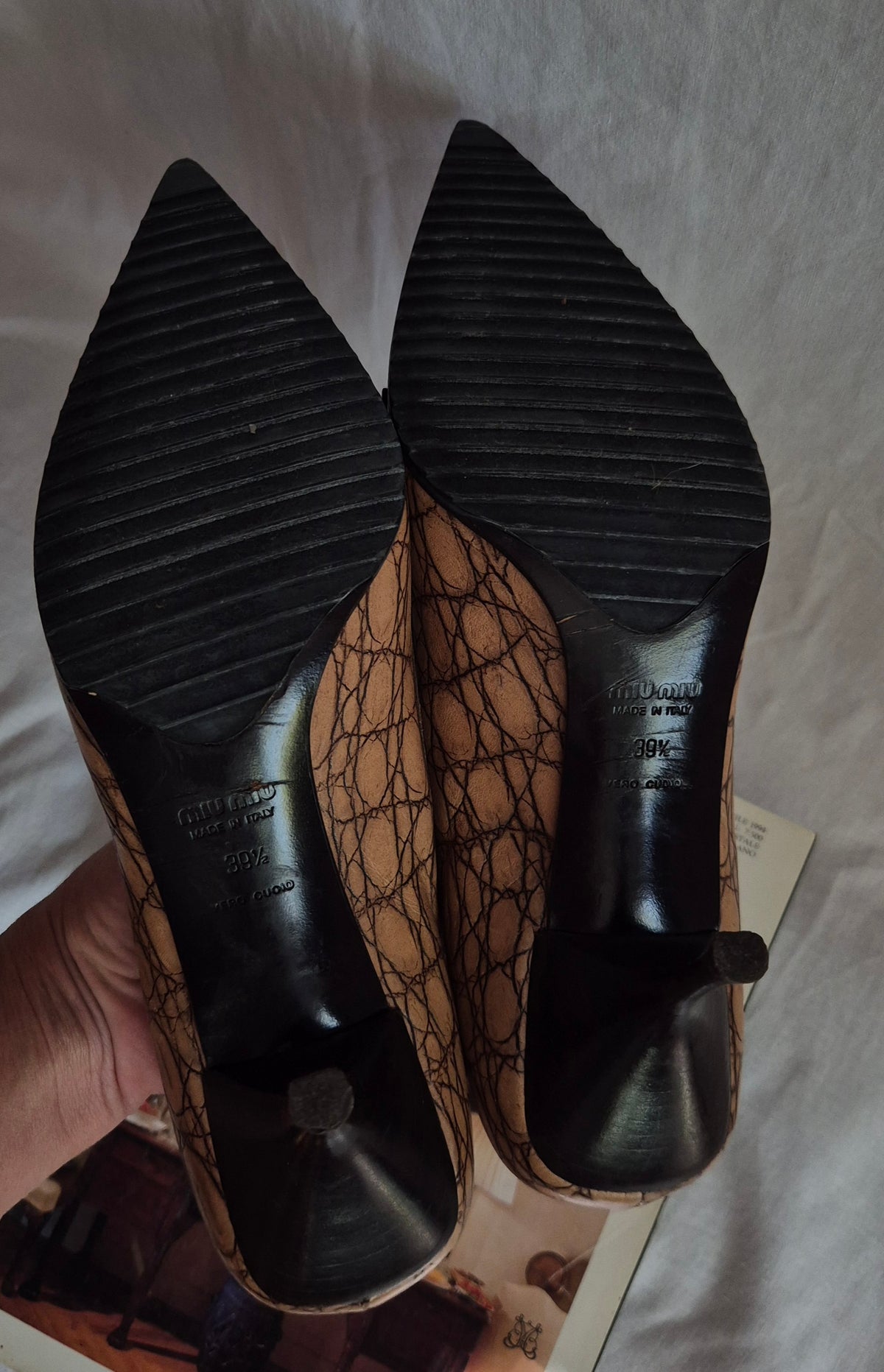 MIU MIU iconic vintage kožne cipele, 39/39.5