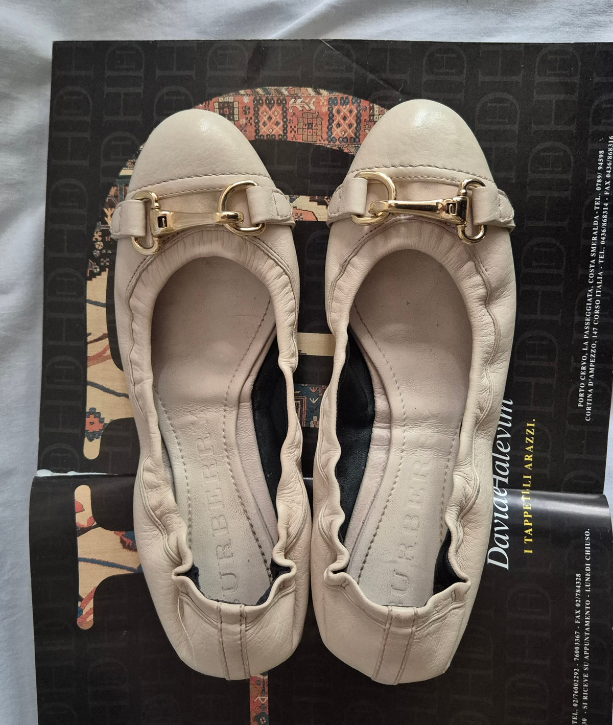 BURBERRY balerinke, koža, 38.5