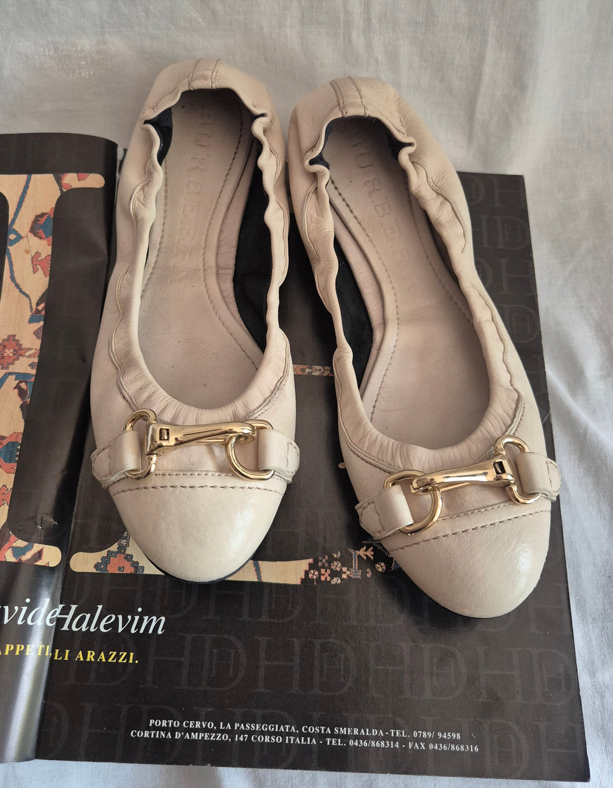 BURBERRY balerinke, koža, 38.5