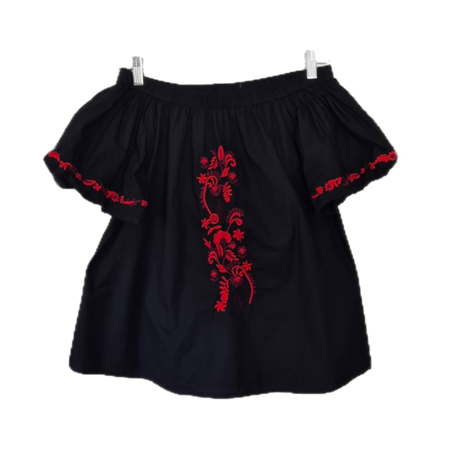 crna bluza s vezom