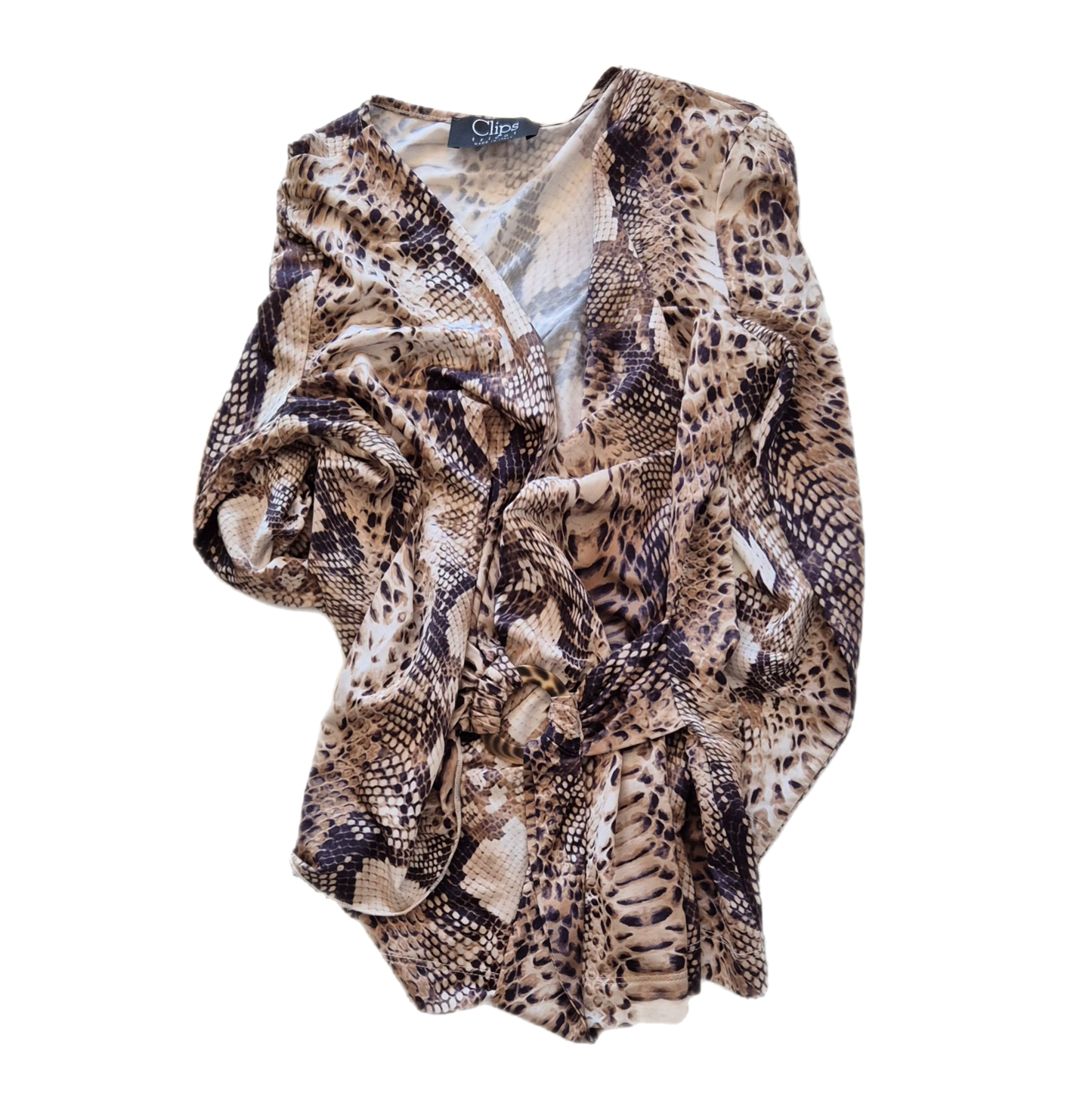 CLIPS snake print top
