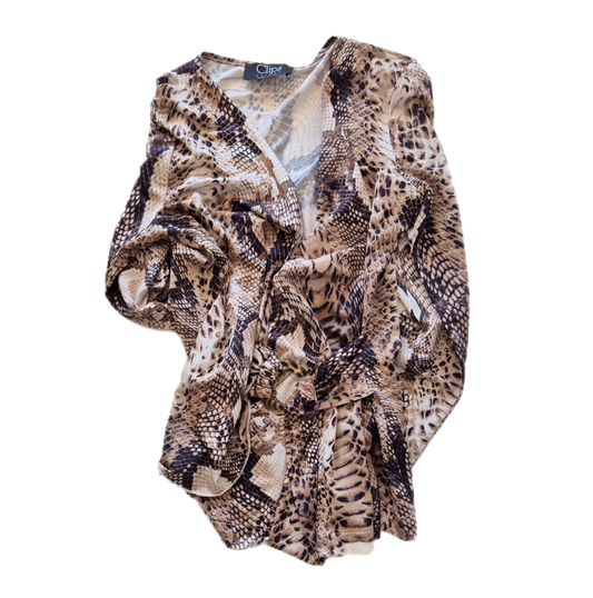 CLIPS snake print top