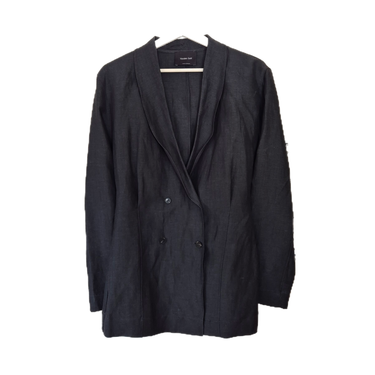 MASSIMO DUTTI lagani strukirani blejzer, lan i vuna