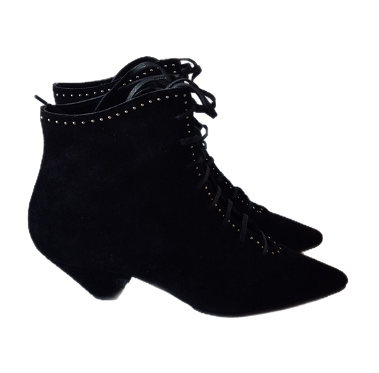 SAINT LAURENT čizme, brušena koža, 38.5