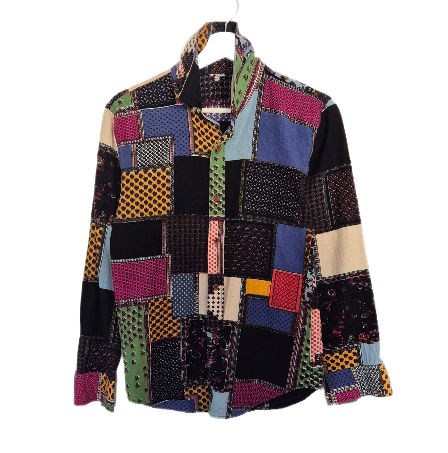 pamučna košulja patchwork uzorka, vintage, nova ✌️