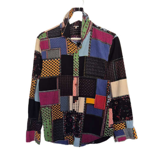 pamučna košulja patchwork uzorka, vintage, nova ✌️