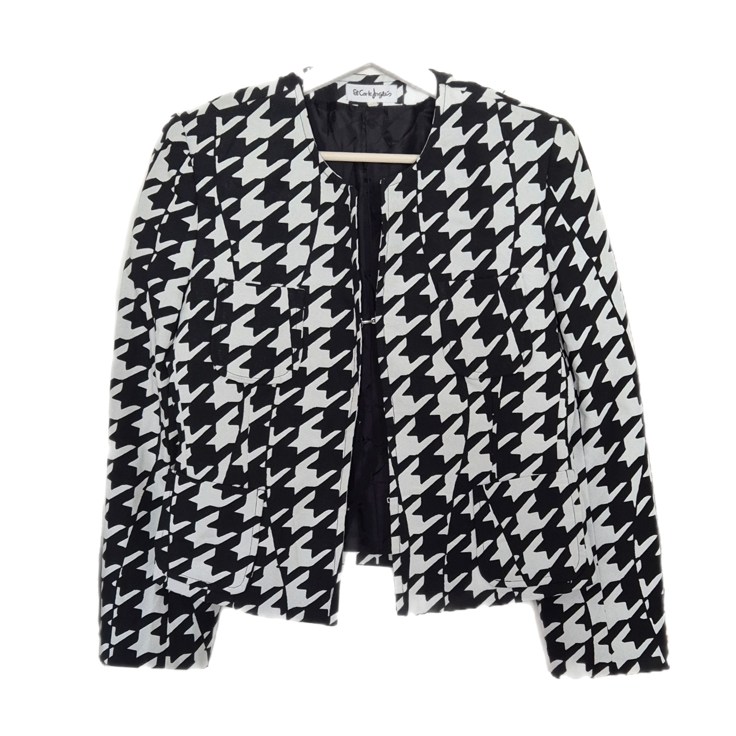 EL CORTE INGLÉS strukirana pepita jakna