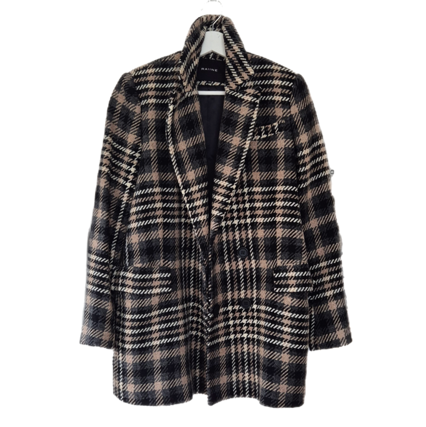 RAIINE karirani sako/kaput, 100% vuna